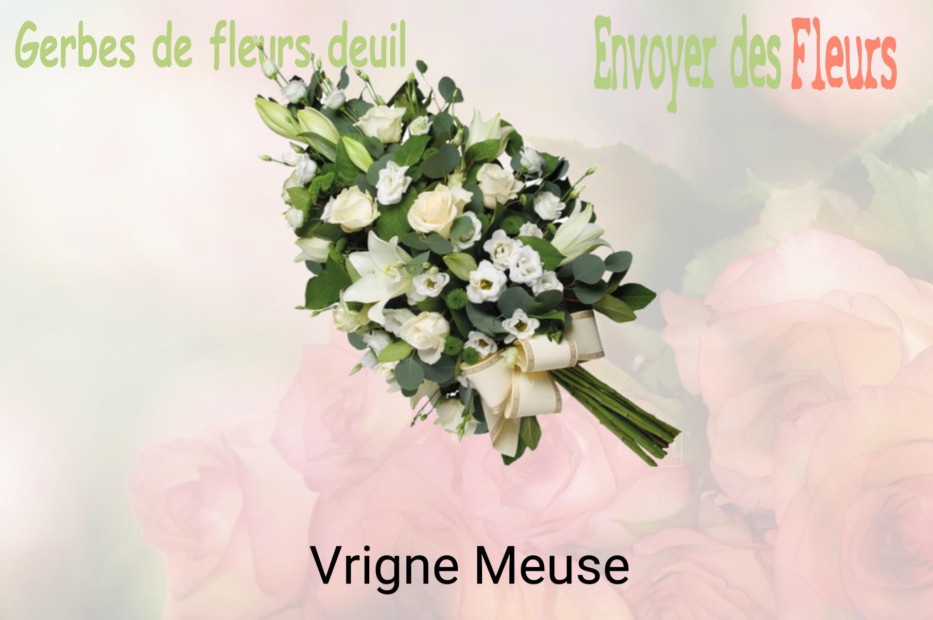 Gerbe de fleurs de deuil livrée à Vrigne-Meuse